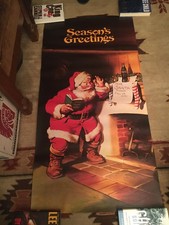 Affiche porte Père Noël Coca-Cola Coca vers 2000 (?) - 27" x 54"