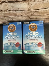 Donut Shop Iced Refreshers Keurig Berry Chill K Cup 10 Ct X 2 = 20