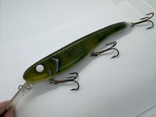 11” Llungen Lures 50 Cal Show Collab Rig Boss Emerald Eye Crankbait Musky Lure