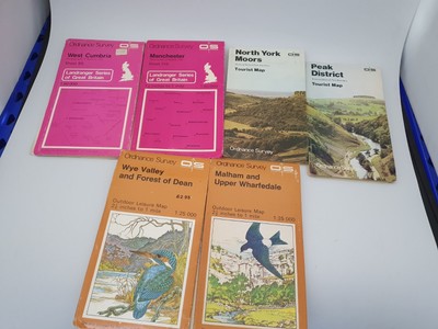 Assorted Bundle of Ordnance Survey Maps: Landranger, Leisure, Tourist