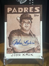 John Kruk /50 Sepia Auto 🔥 2025 Topps Shoebox Treasures Andy Friedman Phillies