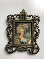 Antique Baroque Squared Frame Aristocratic Elegant Collectible
