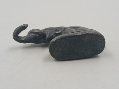 Set of Six 19th Century Southeast Asian Bronze Elephant Opium
