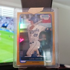 2012 Bowman Chrome Prospects Lane Adams #BCP139 Gold Refractor /50 RC