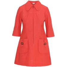 Toni Lee (USA) 60s, Repp Weave, Architectural Seaming, Mod-era Socialite