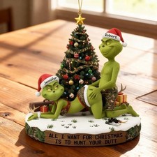 SALE  Personalized Naughty Couple 2D Christmas Ornament, Funny Couple Acrylic O