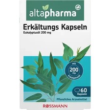 Altapharma Erkältungskapseln, mit Eukalyptusöl 200 mg, 1x60 Kapseln, neu&ovp
