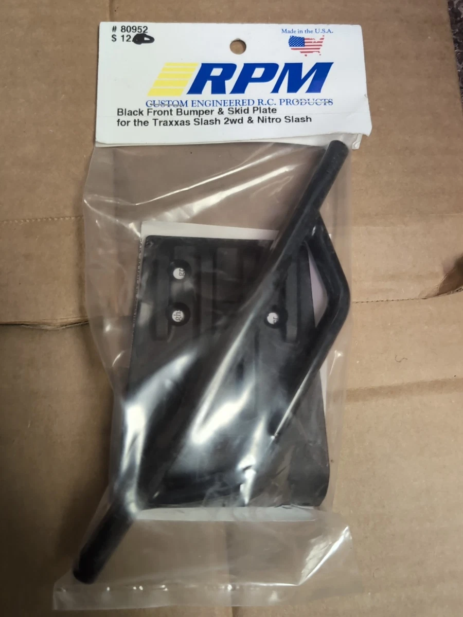 RPM 80952 Front Bumper & Skid Plate Black Slash 2wd for sale