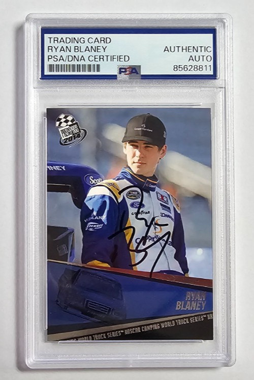 Ryan Blaney Signed 2013 Press Pass Racing Truck Series Rookie Card PSA DNA Auto