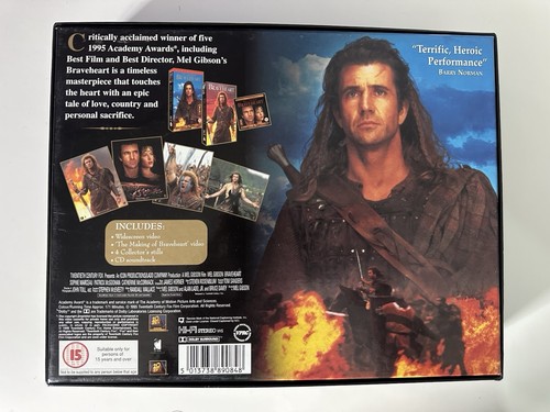 Braveheart Mel Gibson Commemorative Edition - VHS - CD Soundtrack & Photos - Picture 2 of 15