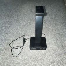 Black Headphone Stand with USB Ports, Universal Compatibility