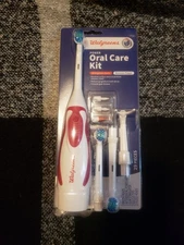 Sealed Walgreens Power Oral Care Kit Toothbrush Remove Plaque Strengthen Gums