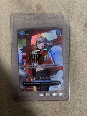 Azuki TCG Shao Perseverance AX Winner Foil Card (English) Sealed Anime Expo