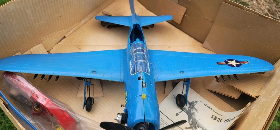 Rare Cox Navy Helldiver Sb2c .049 Thimble Drome - Image 3 of 4