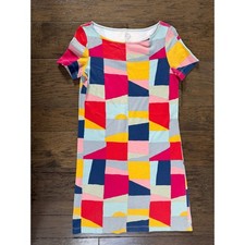Tory Burch Geometric Print Cotton Dress Size XS Quiet Luxury
