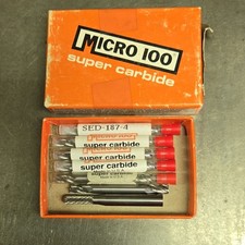 Micro 100 SED-187-4 Carbide Double End Finishing End Mill 3/16in 4FL