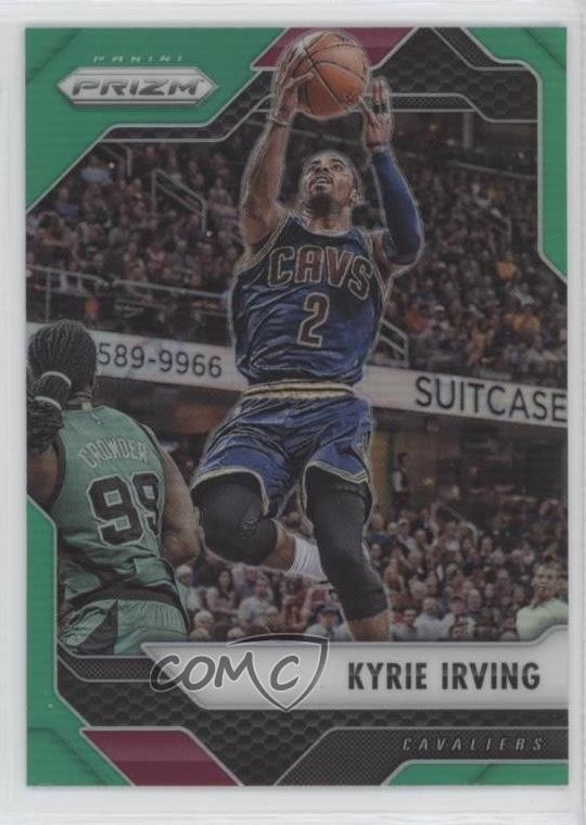 2016-17 Panini Prizm Green Prizm Kyrie Irving #32 d5c