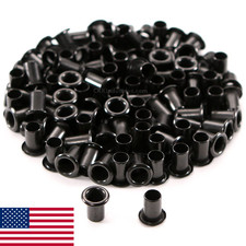 HolsterSmith 100 Pack Black Coated Eyelets Diameter 1/4" Rivets for DIY Kydex Le