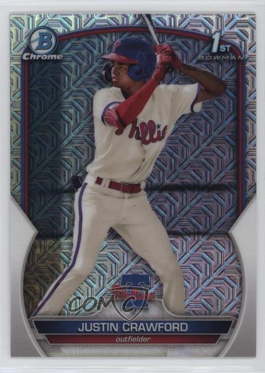 2023 Bowman Chrome Prospects Mega Box Mojo Refractor Justin Crawford #BCP-3