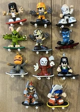 Lot Of 11 Vintage Y2K Tech Deck Dudes figures with 11 Skateboards