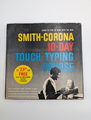 Smith-Corona 10-Day Touch Typing Course LP Set w/ Book, Chart, Writing Pad 1958