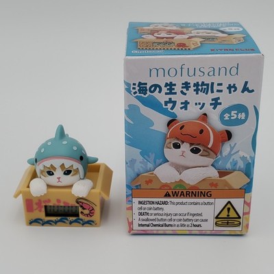 Mofusand Marine Life Meow Clock Blind Box OPEN Whale Shark Cat
