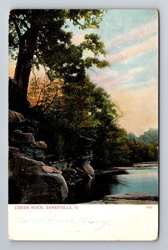 Zanesville OH-Ohio, Cedar Rock, Antik, Vintage Souvenir Postkarte