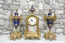Beautiful Mantel Clock Set Mid Century Clock Old Clock Desk Clock