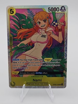 ONE PIECE - OP08-106 Nami Two Legends Super Rare Foil NM TCG