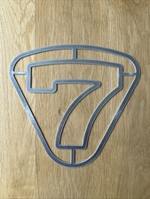 LOTUS 7 GRILLE BADGE   ALLOY  CATERHAM SEVEN WESTFIELD SUPER SEVEN DONKERVOORT