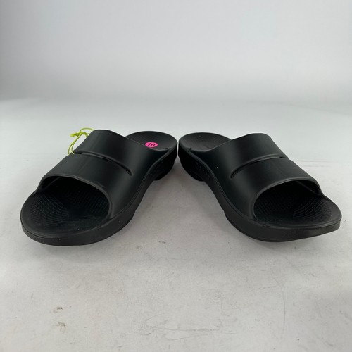 Oofos OOahh Herren Sport Flex Slide US 10 Schwarz Erholung Sandalen Schuhe - Bild 9 von 13