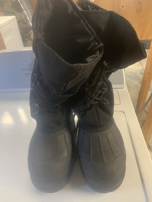 Wiggy's Black Lamilite Mukluks Winter Over Boots Size Large (11-12)