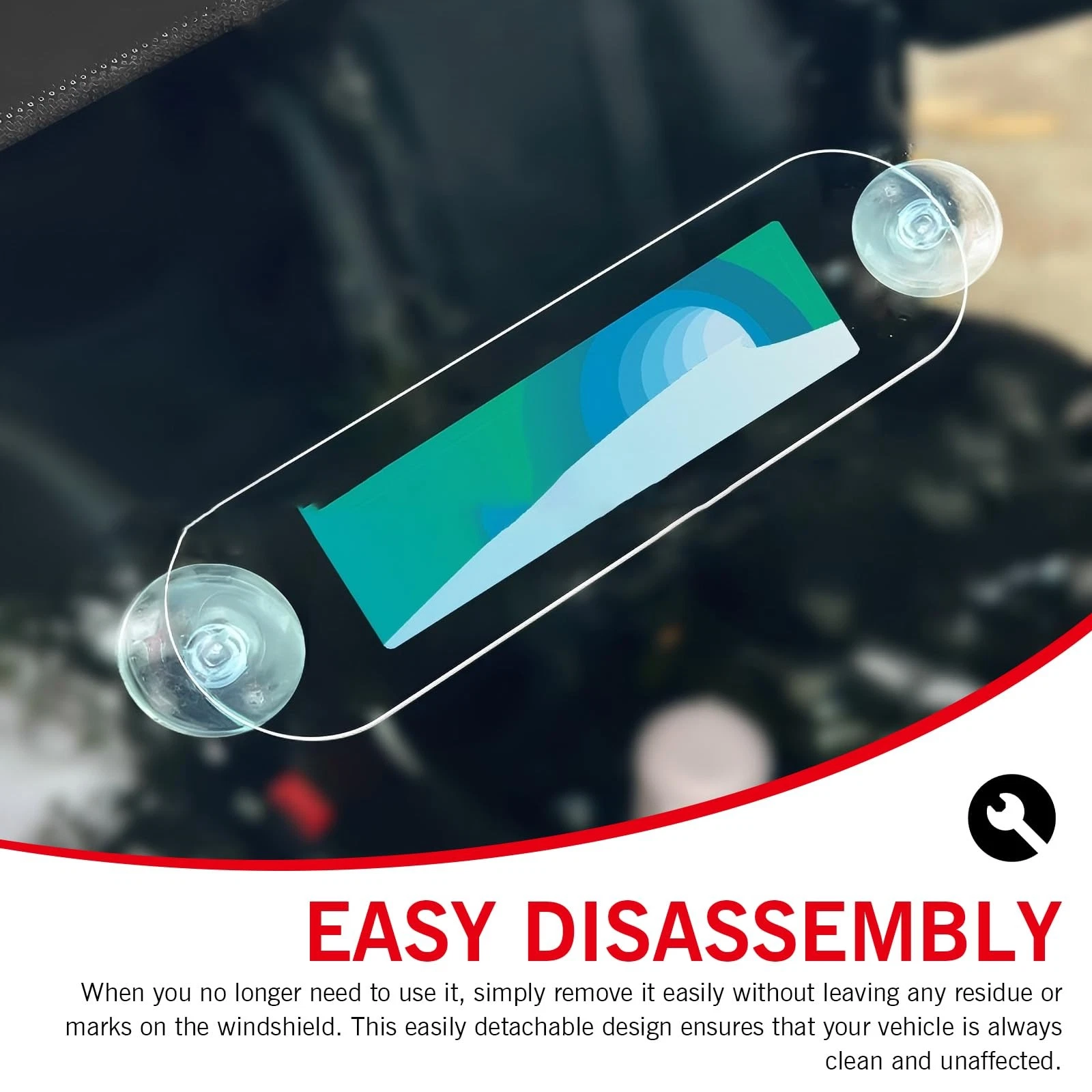 2 PCS EZ Pass Holder, Windshield Ipass Sticker Holder, Acrylic Transponder Holde image 6