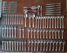86 Pcs RAPHAEL Oneida Deluxe HH-7pc Place Setting For 12-Except 6 Dinner Forks