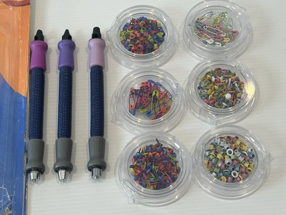 Fiskars Eyelet Setters, 3 Piece Set - Spring & Eyelets And Embellishments VGC - image 4 of 4