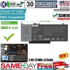 G5M10 Battery for Dell Latitude E5450 E5550 Notebook 15.6" Replace 8V5GX 0WYJC2