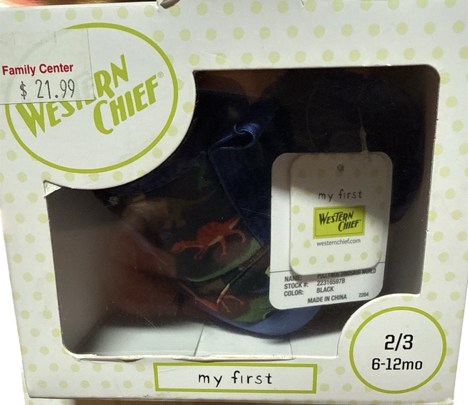 Botas infantiles Western Chief talla 6-12 meses Con dinosaurios nuevo Foto 3 de 3