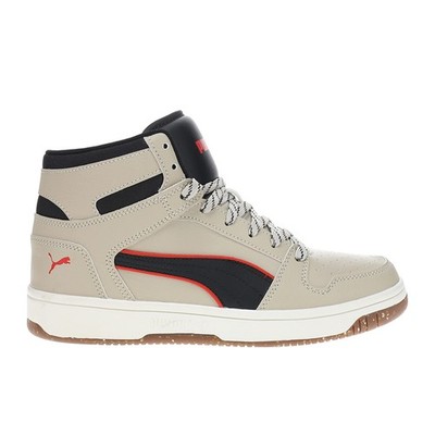 PUMA Rebound Layup Street Trail High Top  Mens Beige Sneakers Casual Shoes 40199