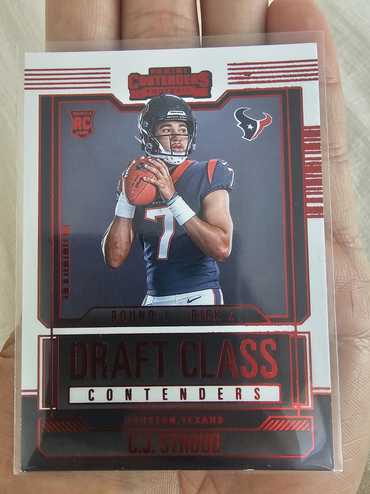 2023 Panini Contenders - Draft Class Contenders C.J. Stroud #5 Red (RC)