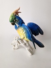 Karl Ens Papagei Porzellan Figur / Statue Vintage ENS 23 cm