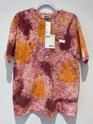 NWT Skim Milk / WHOLE Acid Wash Hand-Dye Tie-Dye 60s T-shirt USA Mens Size M