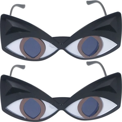 2 Pairs Chic Over-sized Adorable Sunglasses Funny Photo Props Party Glasses - Image 1 of 4