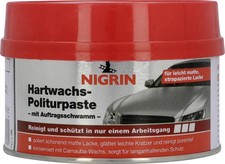 Nigrin Hartwachs-Politurpaste mit Auftrageschwamm 250ml  Autopflege
