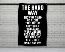 Motivational Gym Flag - Distressed Home Gym Wall Decor