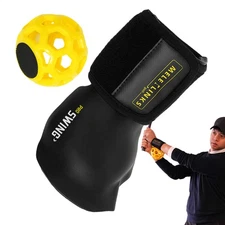 Swing Trainer Impact Ball Golf Swing Training Aid W/ Corrective Wristband Equipm