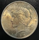 1923 Peace Dollar - AU - Toned - Nice -