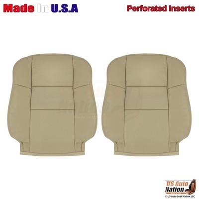 2009-2014 For Acura TSX Leather Front Top Replacement Seat Covers Tan