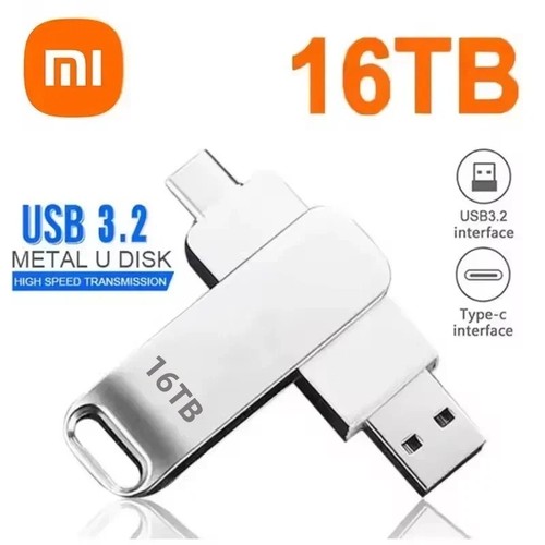 Xiaomi USB 3.2 Metal Flash Drive 16TB HighSpeed Waterproof Type-C U Disk Storage - Picture 21 of 26