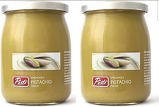 2 JARS of Pisti Sicilian Pistachio Cream Spread   Spreadable Paste Jar 600g each