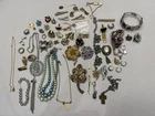 Vintage & Modern Costume Jewelry Assorted Lot Missing Pieces, Repair, Craft
